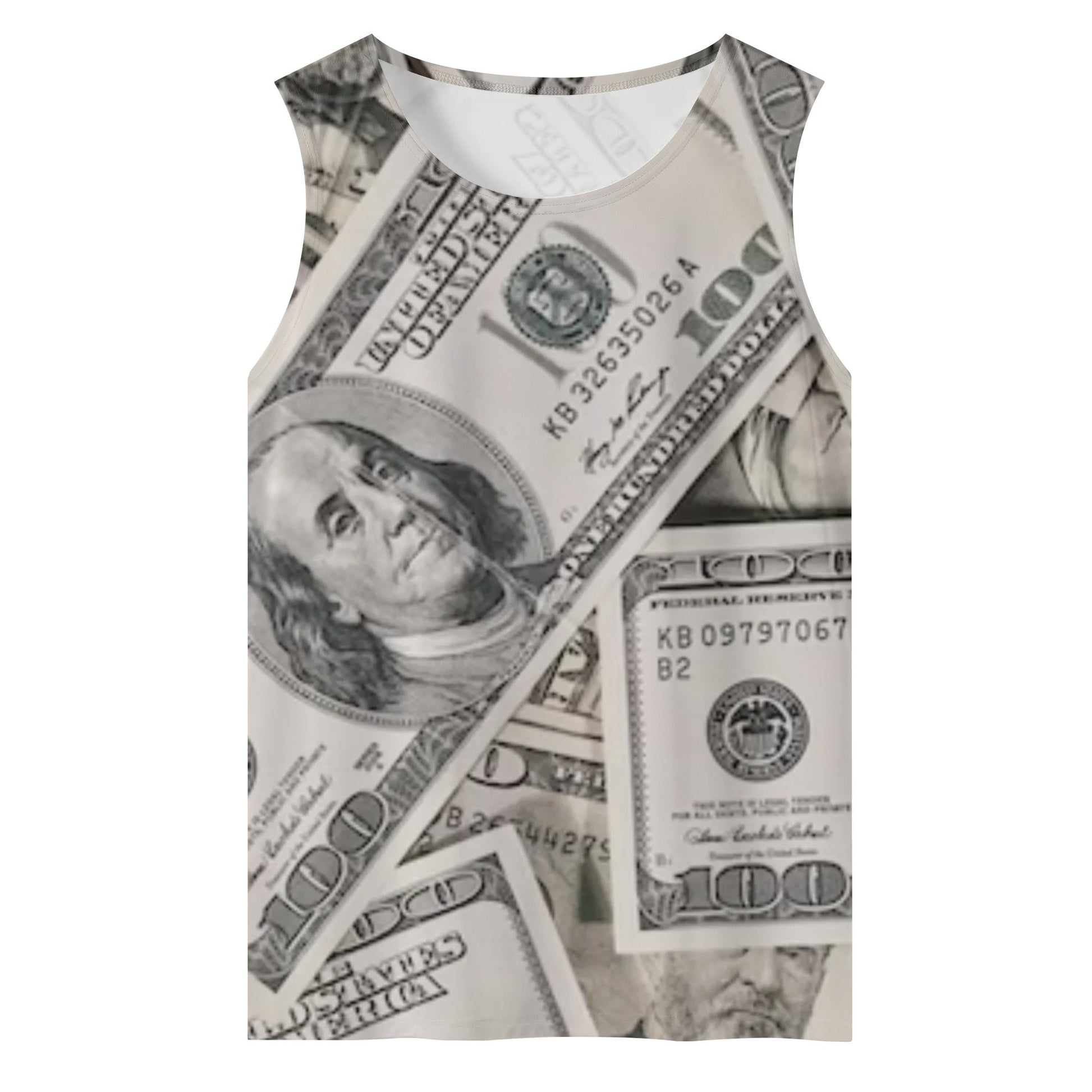 Green Dollars Sleeveless Tank Top