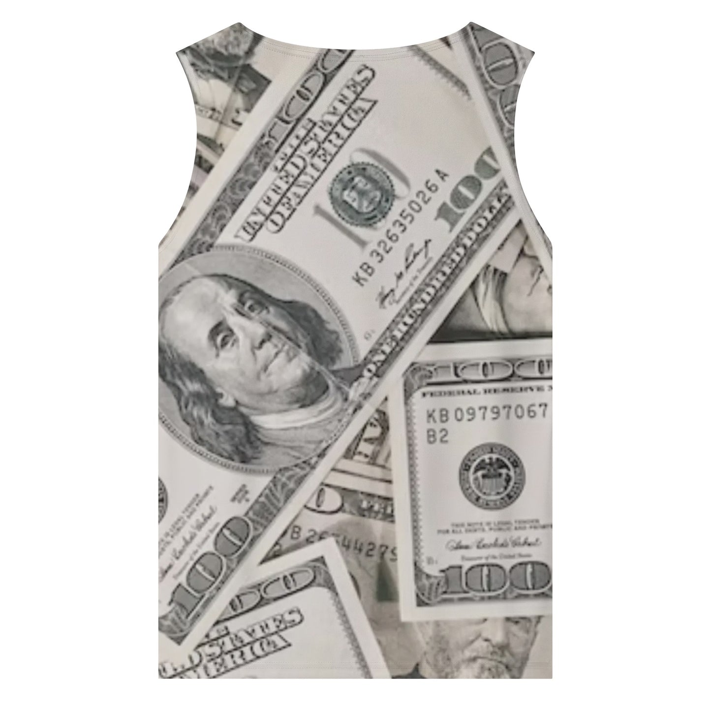 Green Dollars Sleeveless Tank Top