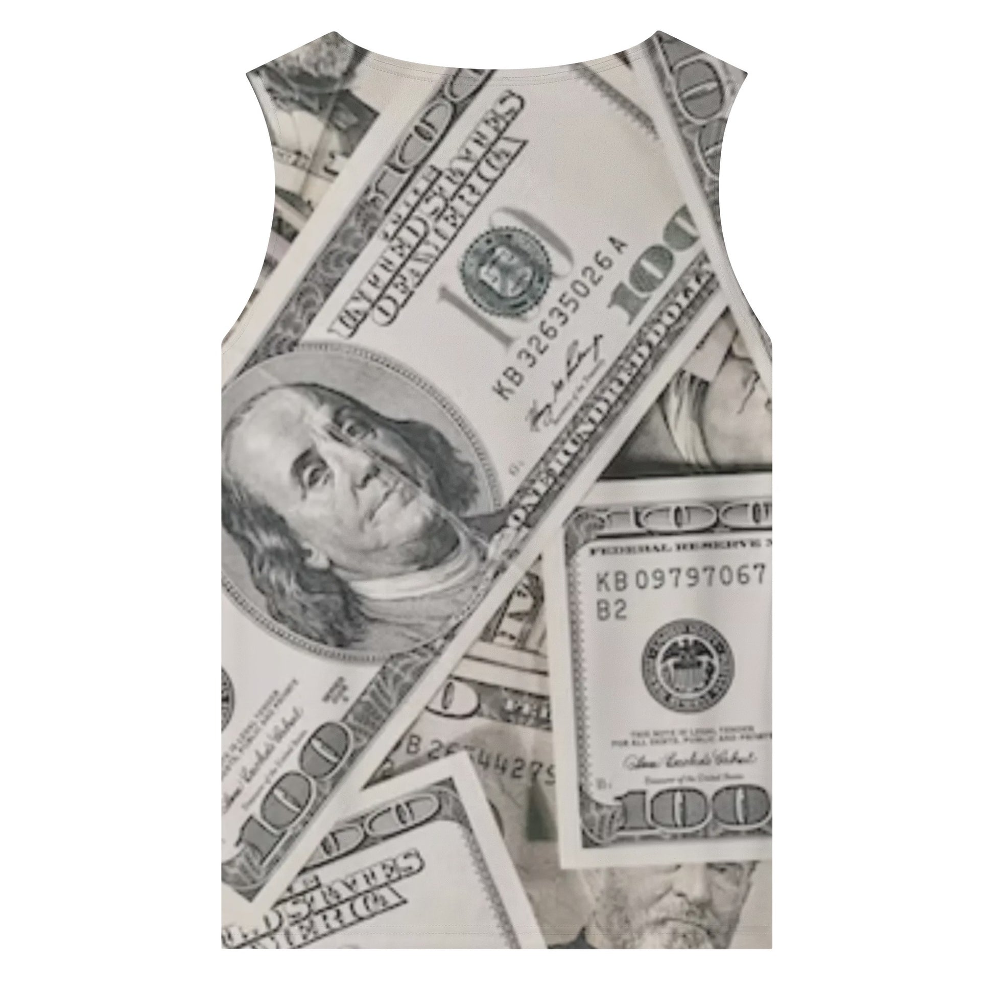 Green Dollars Sleeveless Tank Top