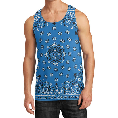 Light Blue Bandana Tank Top | Sleeveless