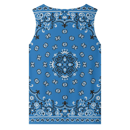 Light Blue Bandana Tank Top | Sleeveless