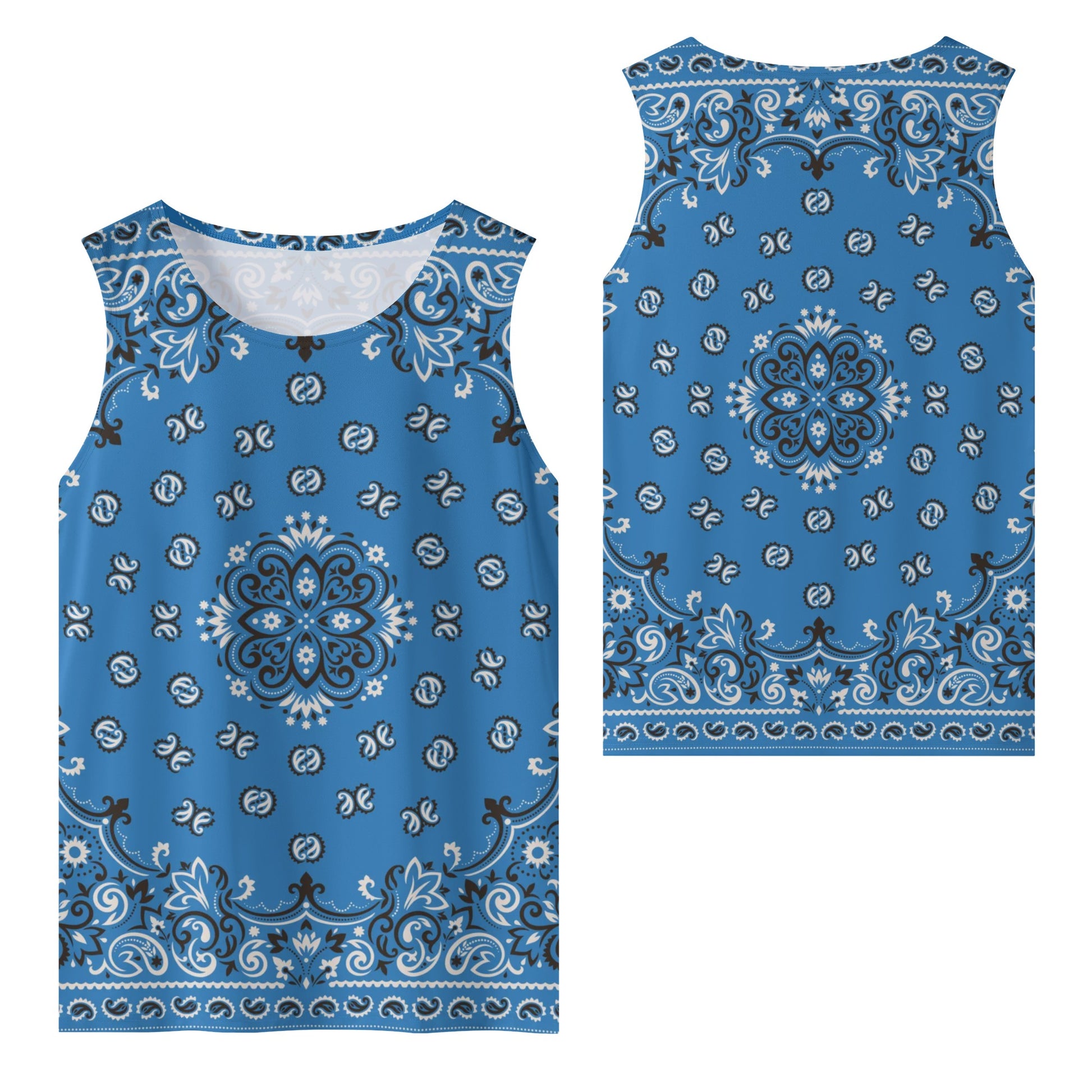 Light Blue Bandana Tank Top | Sleeveless