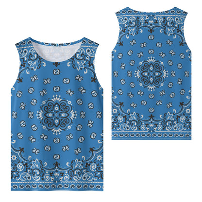 Light Blue Bandana Tank Top | Sleeveless