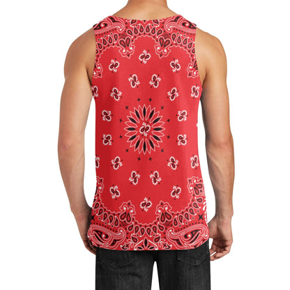 Red Bandana Tank Top | Sleeveless Shirt