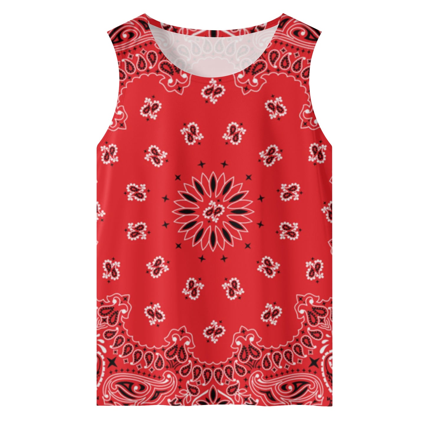 Red Bandana Tank Top | Sleeveless Shirt