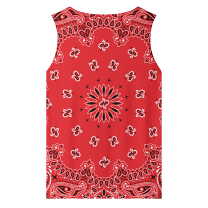 Red Bandana Tank Top | Sleeveless Shirt