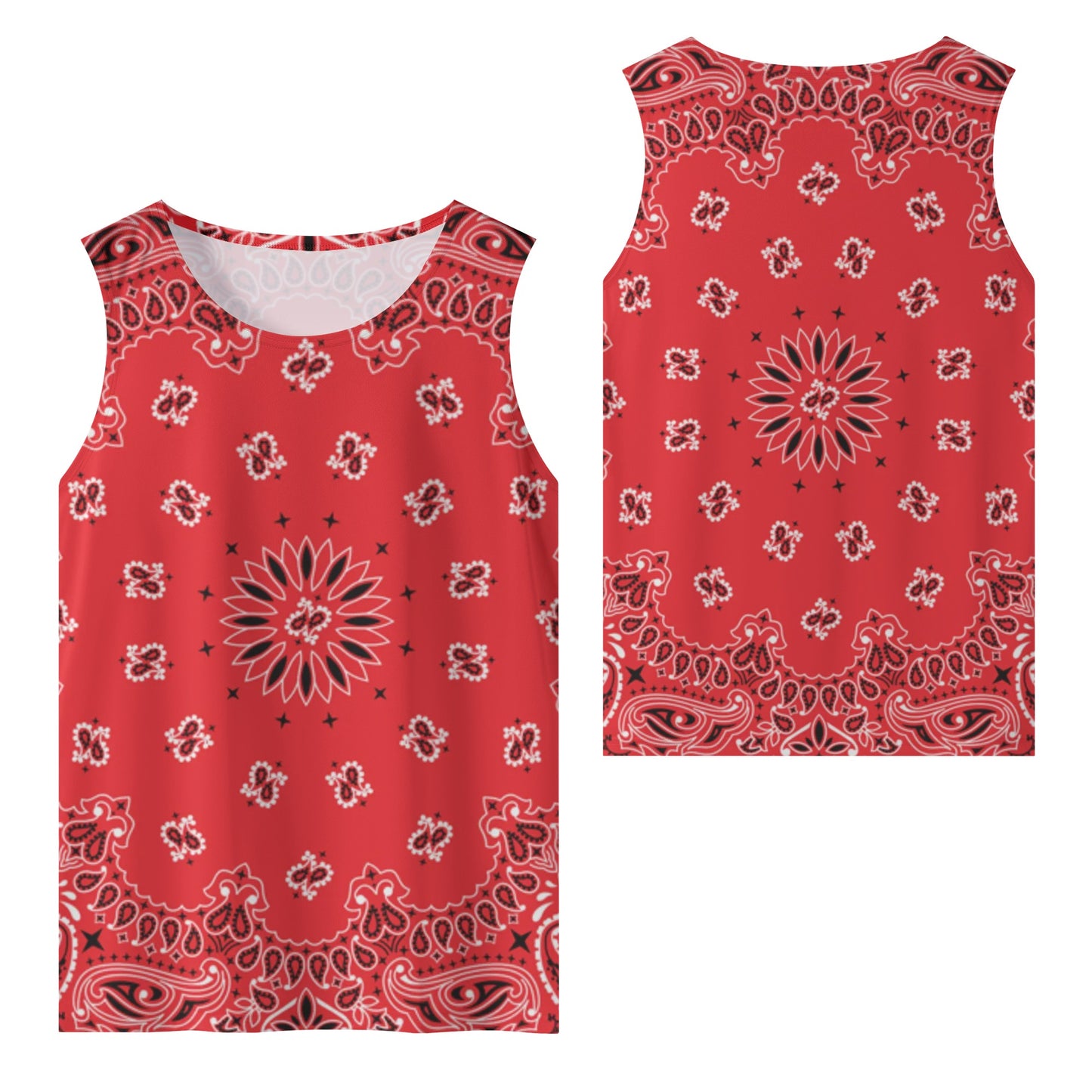 Red Bandana Tank Top | Sleeveless Shirt