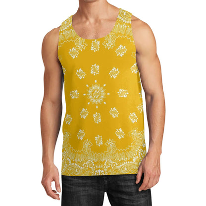 Yellow Bandana Tank Top | Sleeveless Shirt