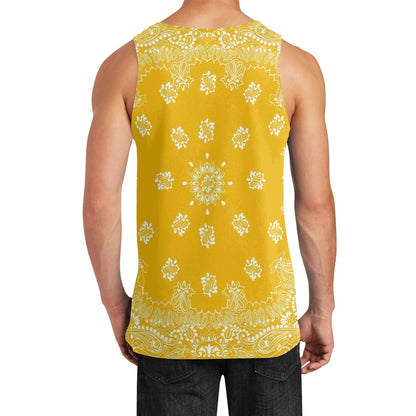 Yellow Bandana Tank Top | Sleeveless Shirt