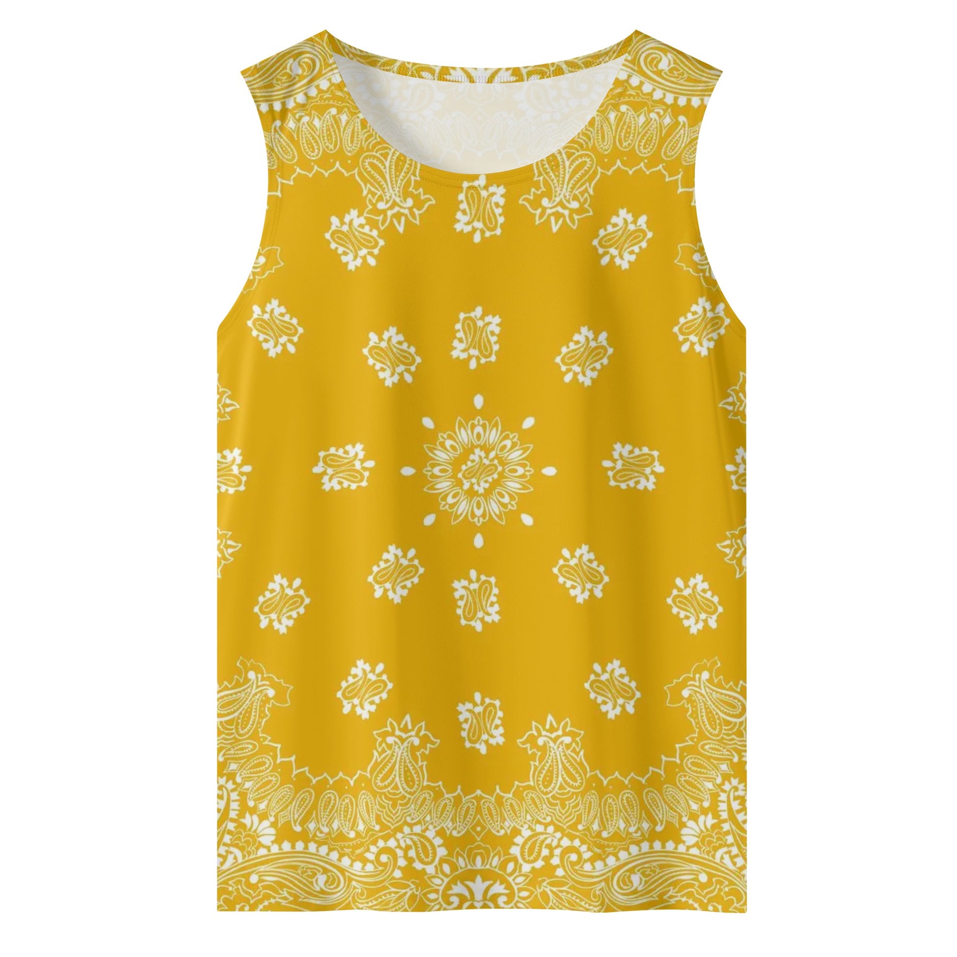 Yellow Bandana Tank Top | Sleeveless Shirt