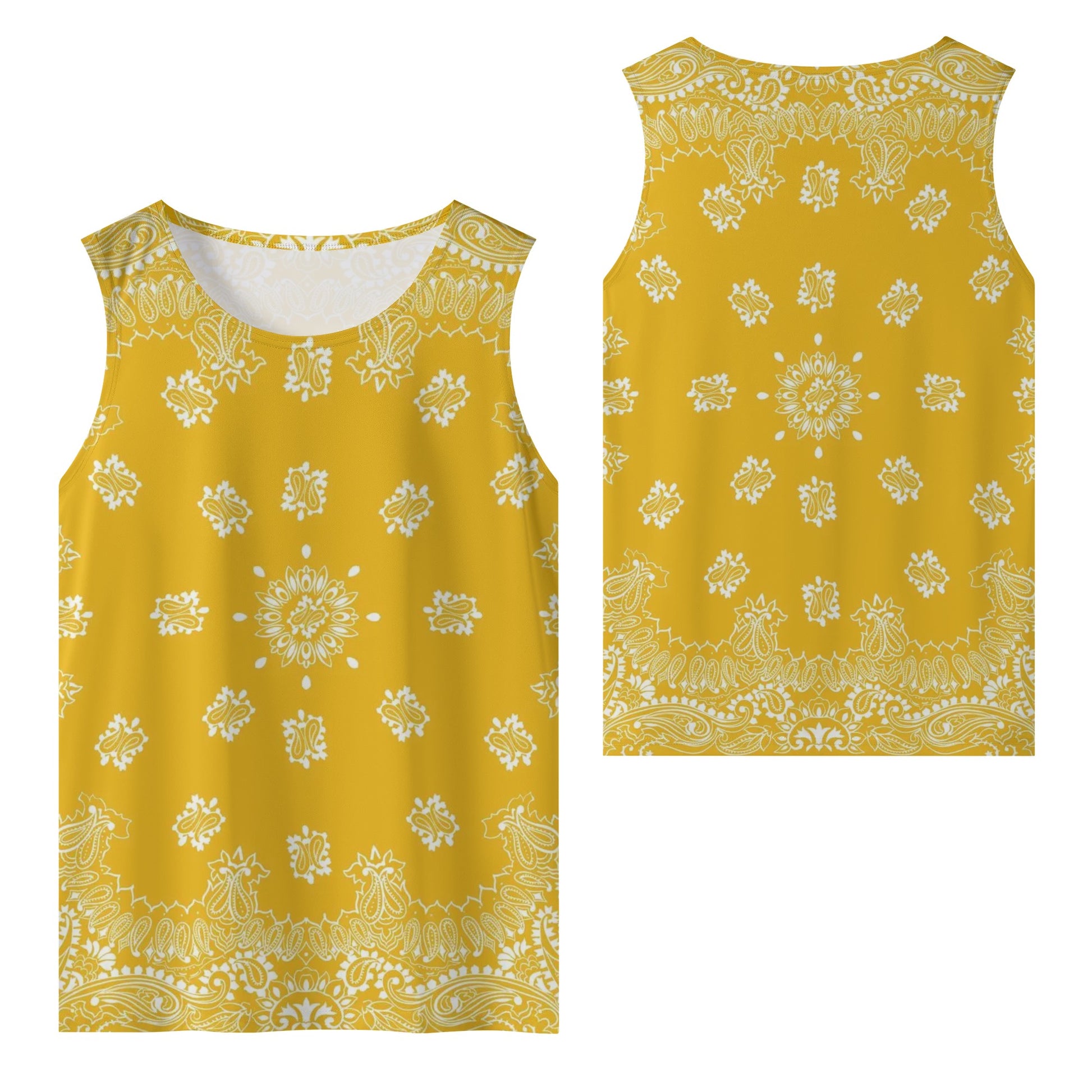 Yellow Bandana Tank Top | Sleeveless Shirt