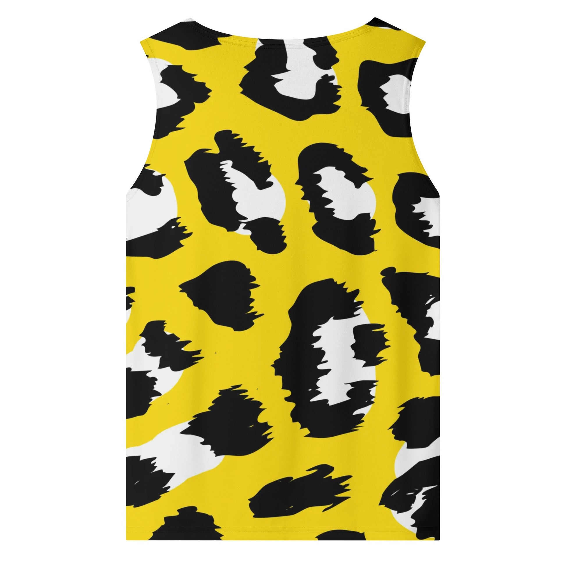 Yellow Leopard Sleeveless Tank Top