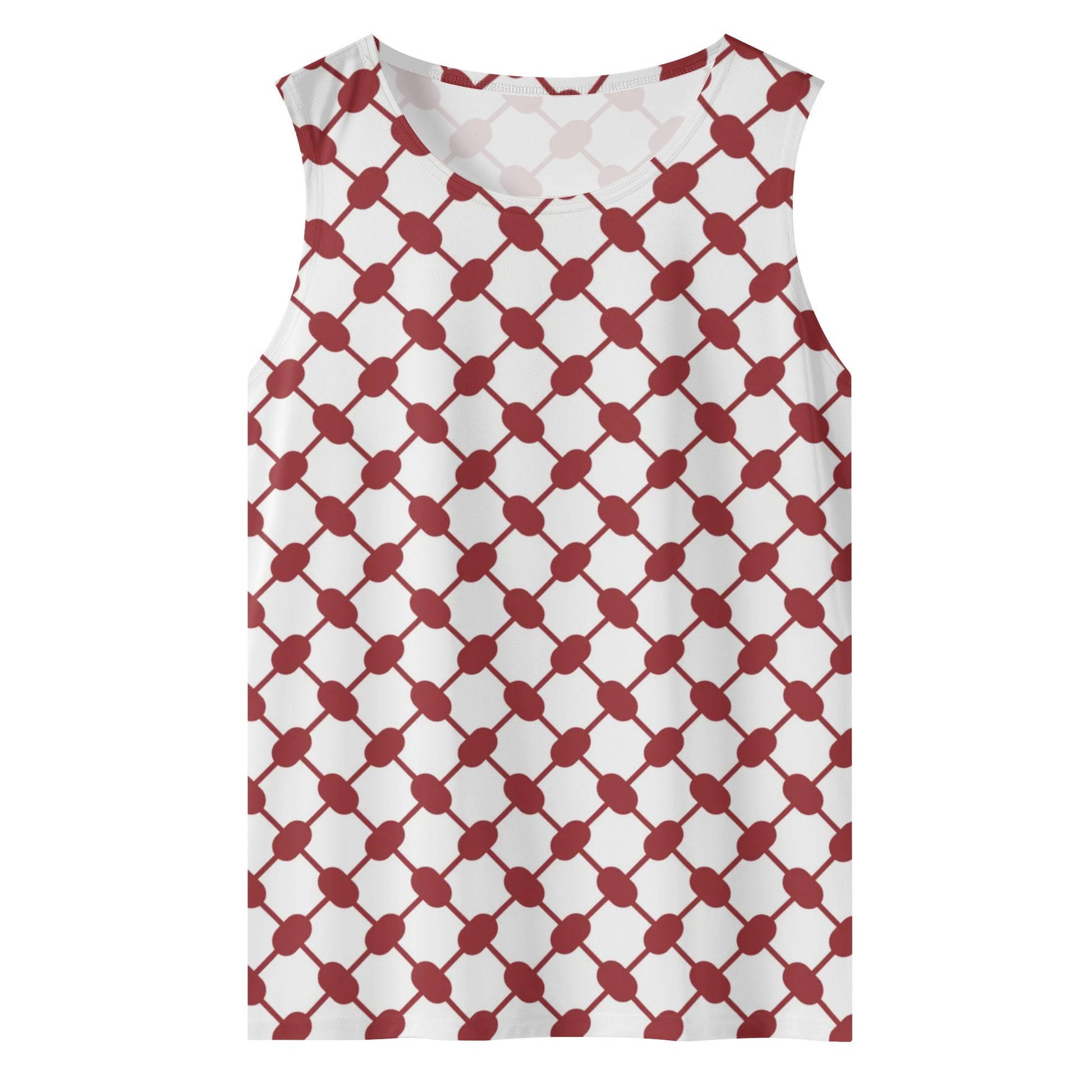 Red Keffiyeh Sleeveless Tank Top