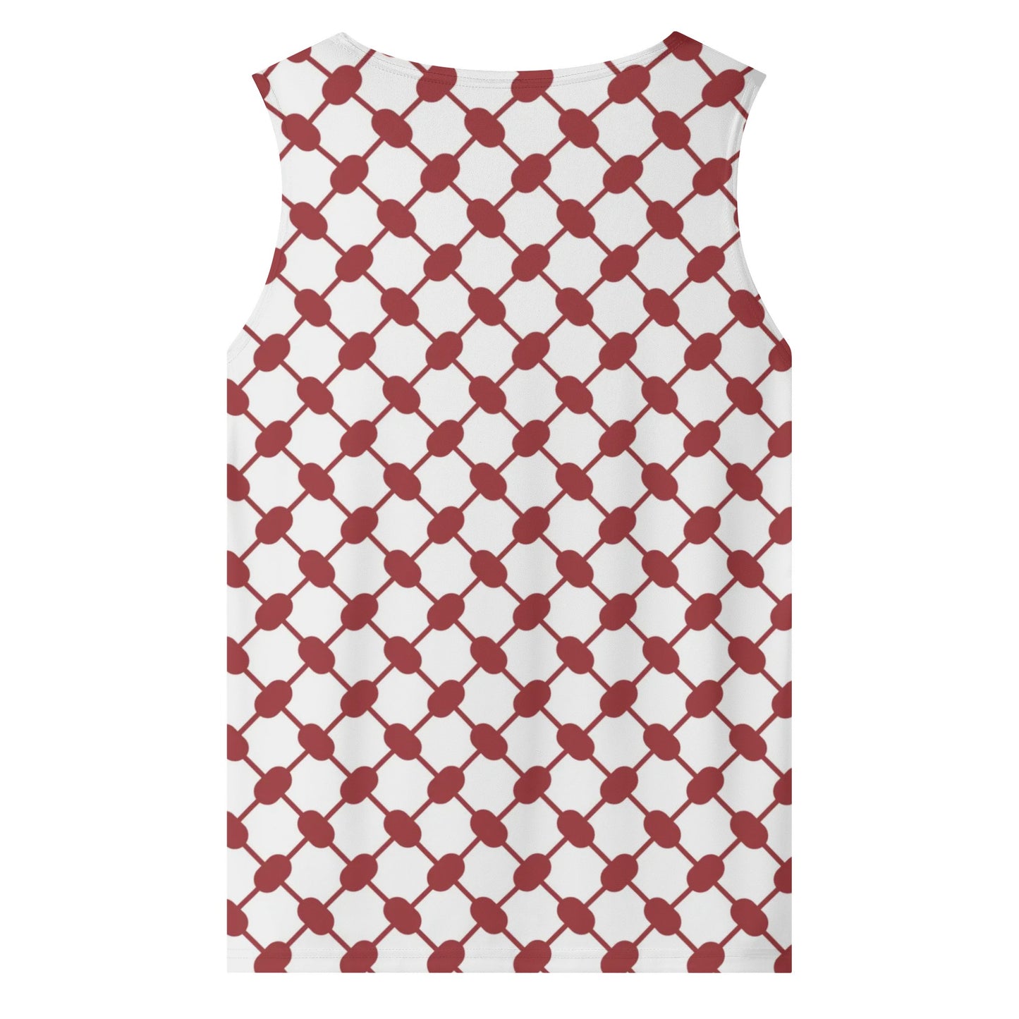 Red Keffiyeh Sleeveless Tank Top