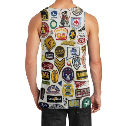 Funky Patches Sleeveless Tank Top