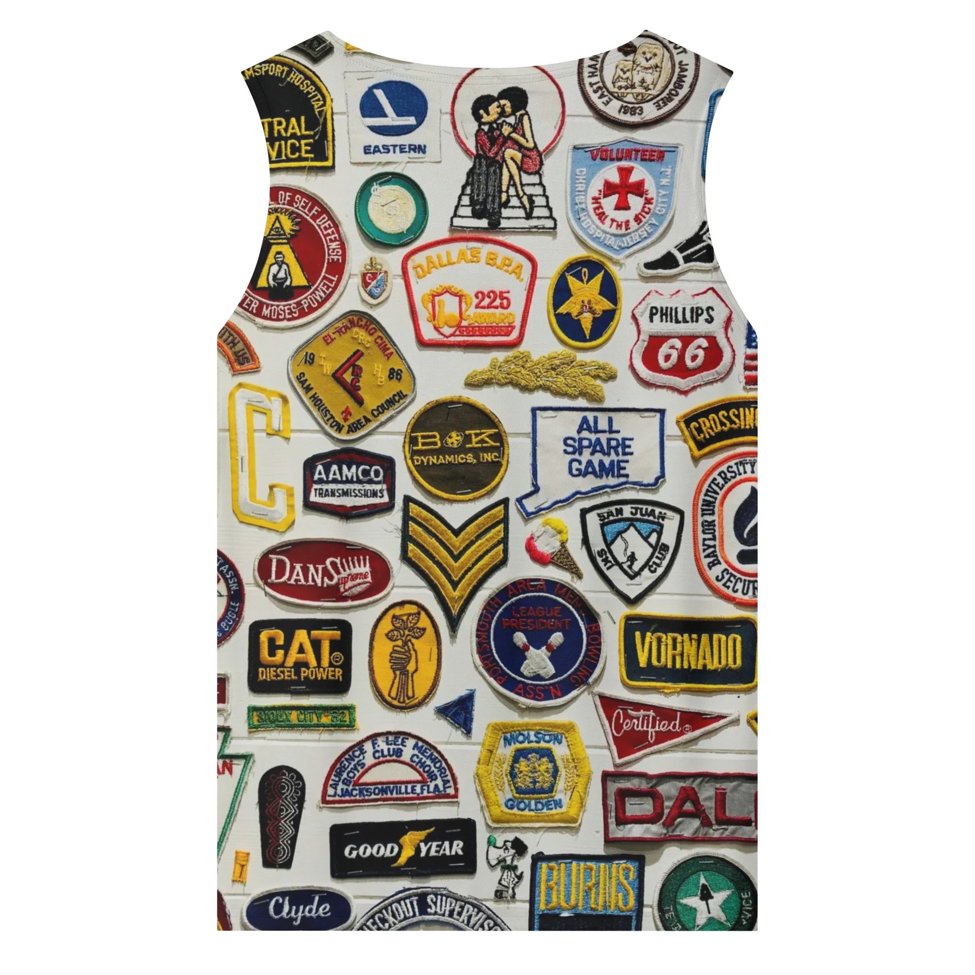 Funky Patches Sleeveless Tank Top