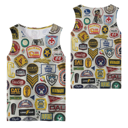 Funky Patches Sleeveless Tank Top