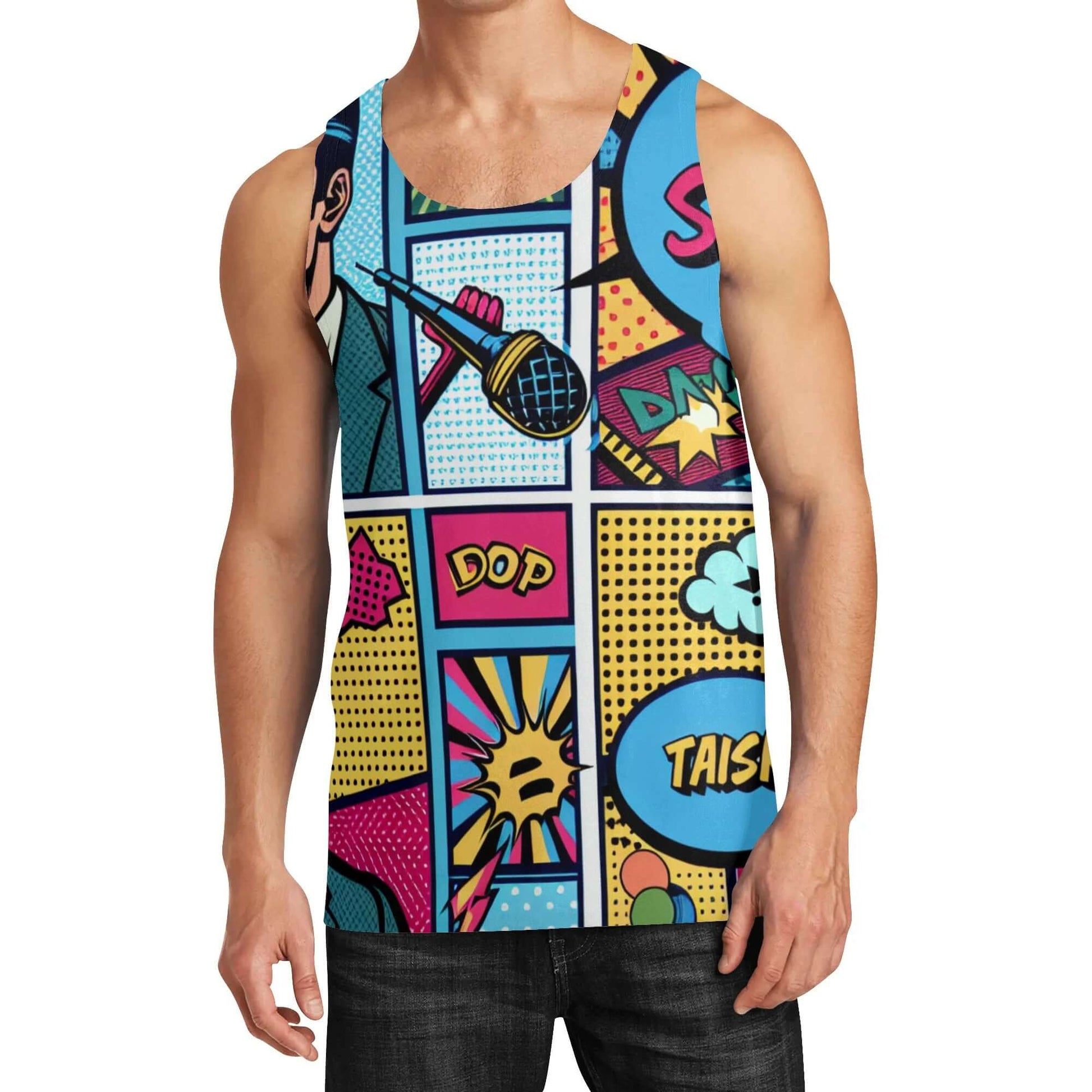 Pop Art Sleeveless Tank Top