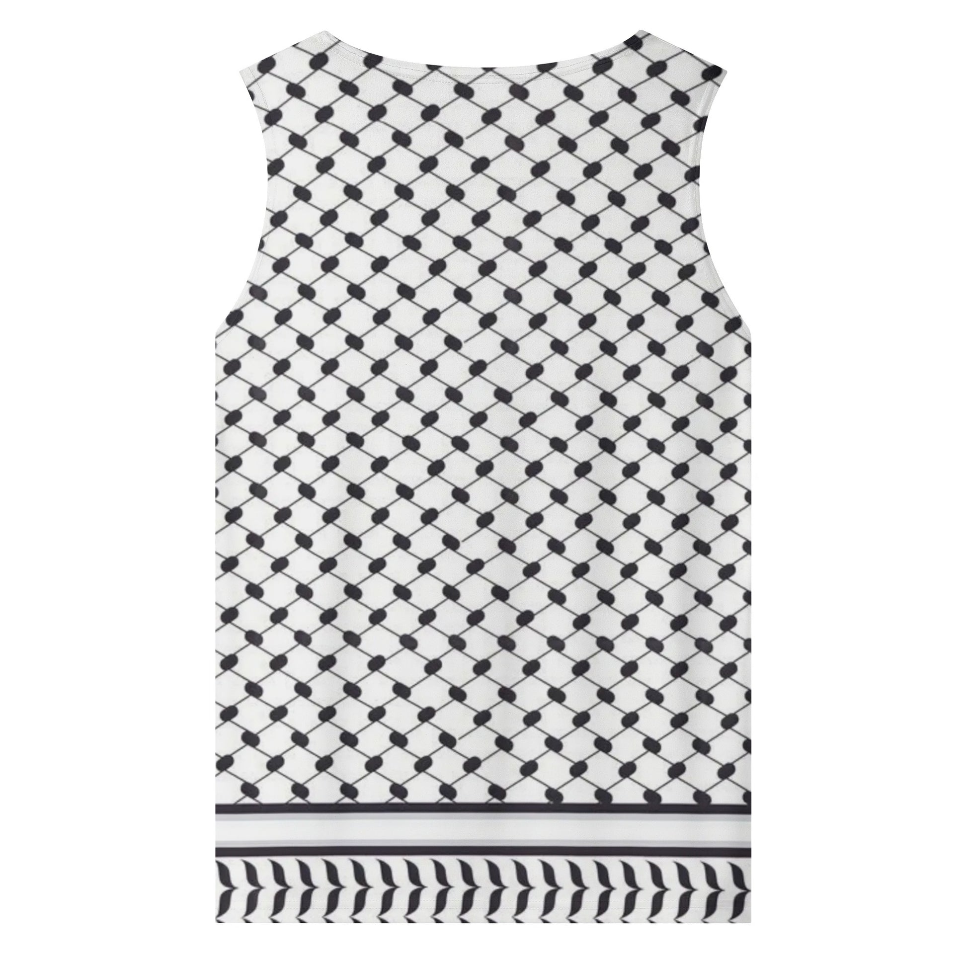 Classic Keffiyeh Tank Top | Sleeveless White