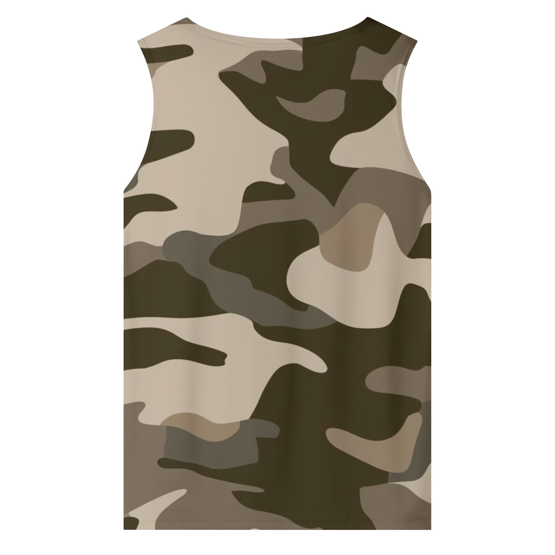 Khaki Commando Camo Sleeveless Tank Top