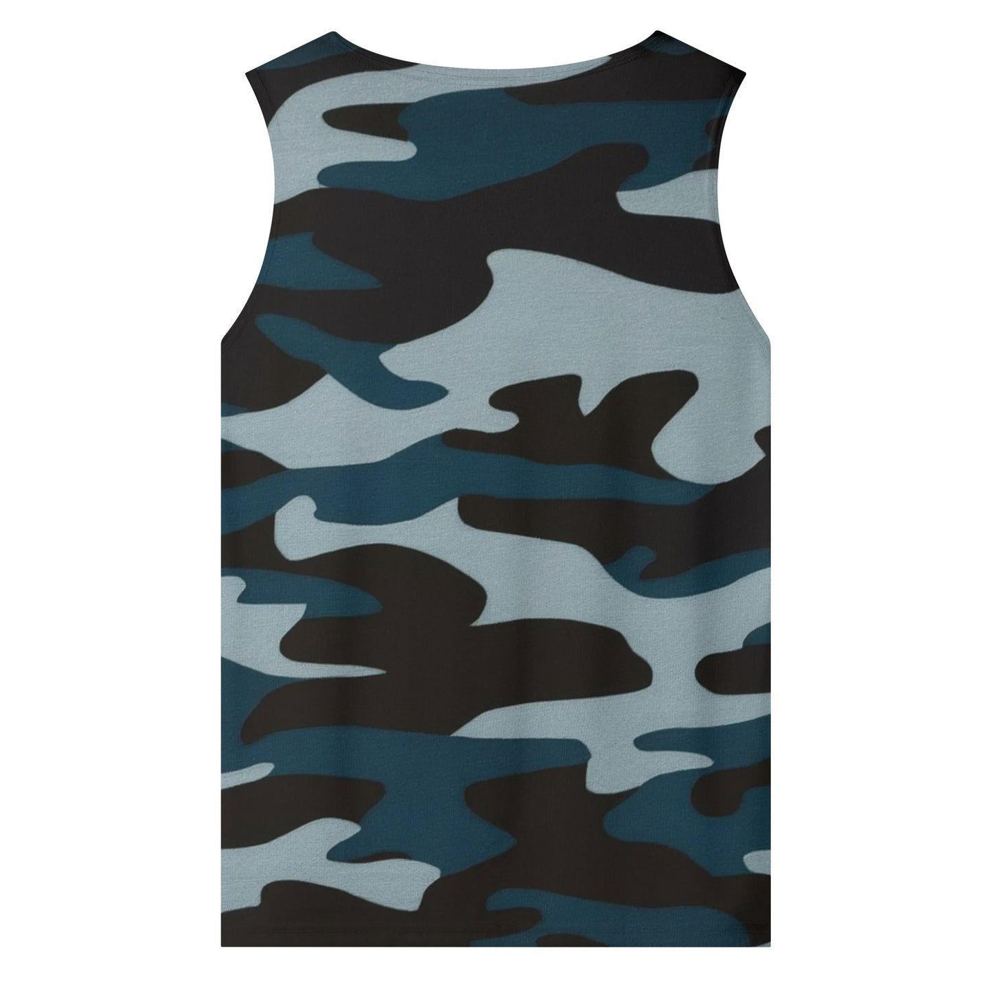 Blue Commando Camo Sleeveless Tank Top