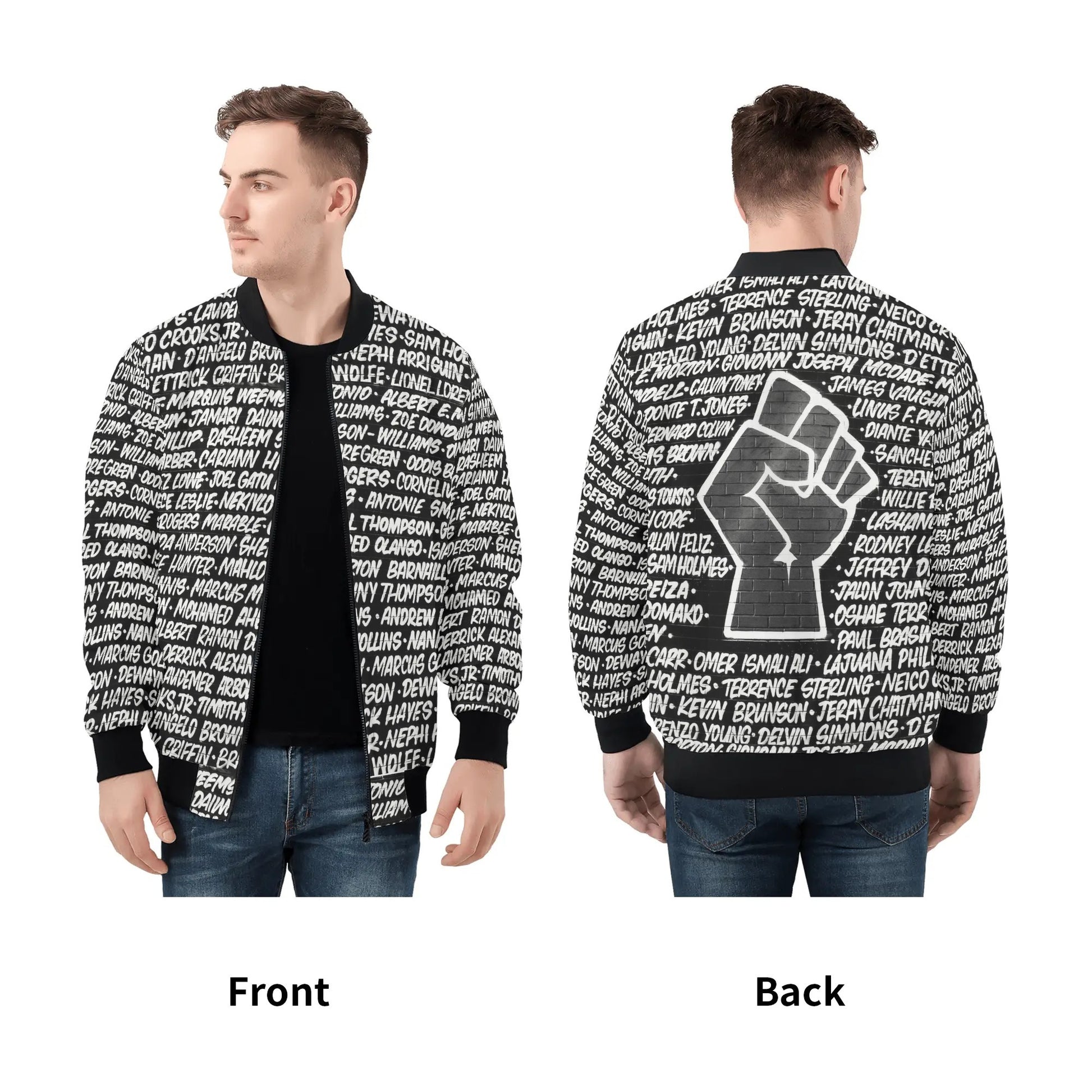 Power To The People Bomber Jacket