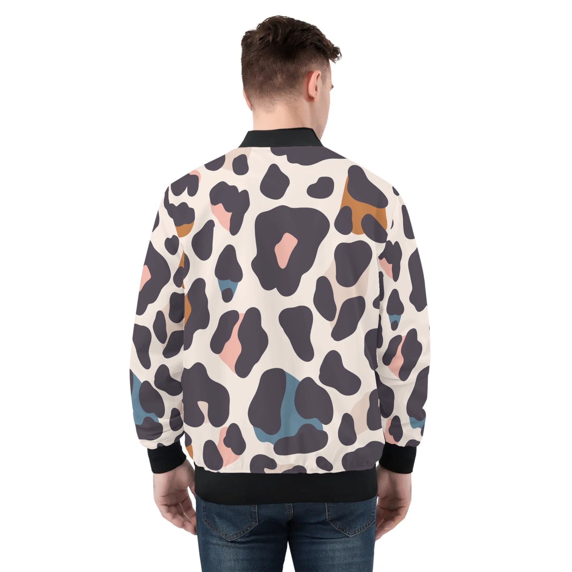 Leopard Bomber Jacket | Pastel Colors