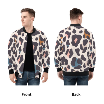 Leopard Bomber Jacket | Pastel Colors