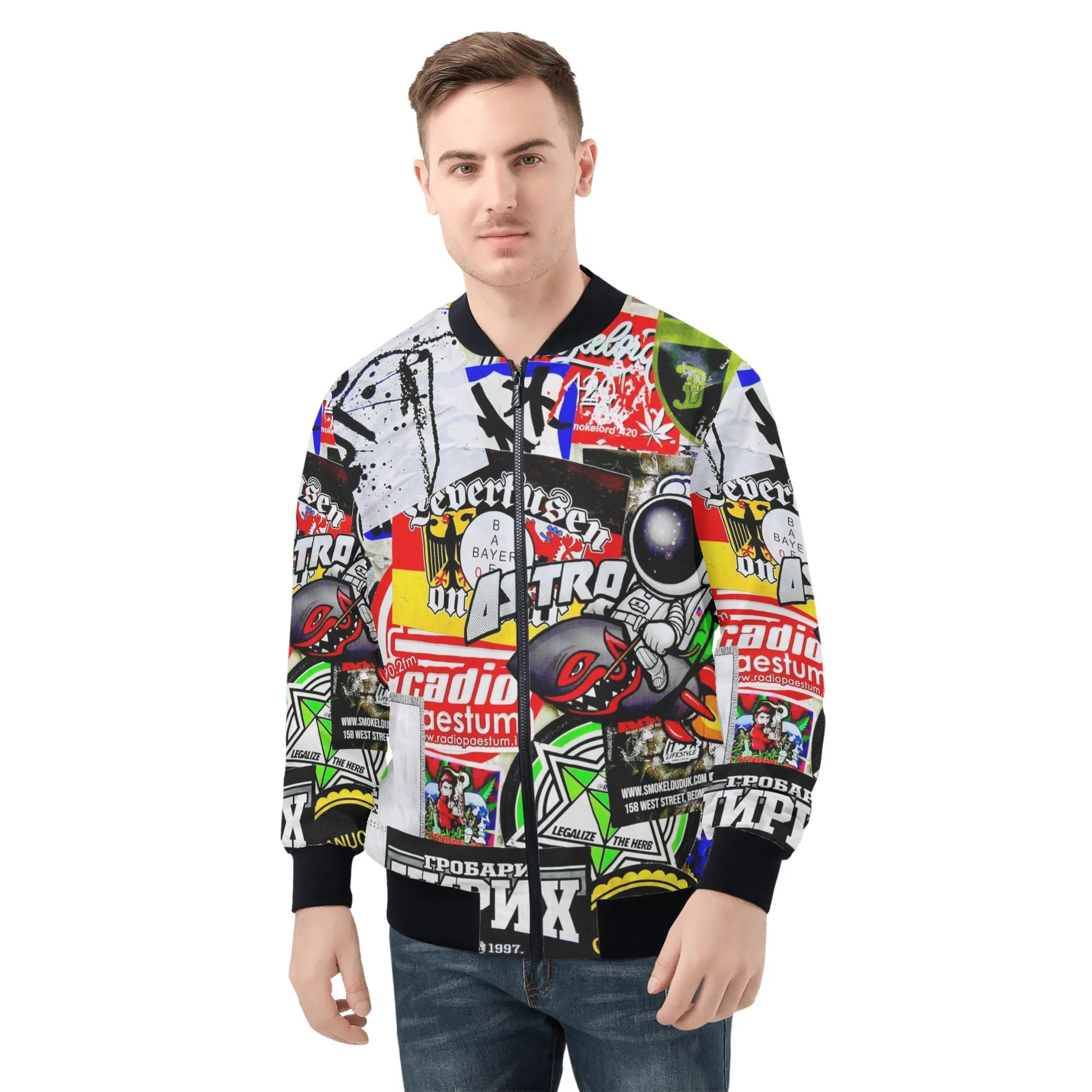 Streetwear Bomber Jacket | Funky Artwork