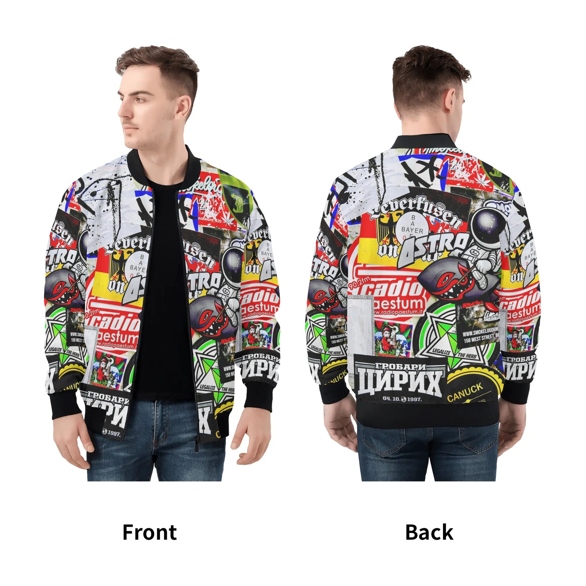 Streetwear Bomber Jacket | Funky Artwork