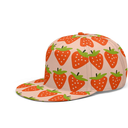 Peach Pink Strawberry Snapback