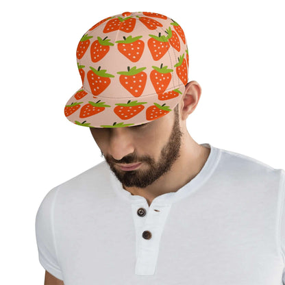 Peach Pink Strawberry Snapback