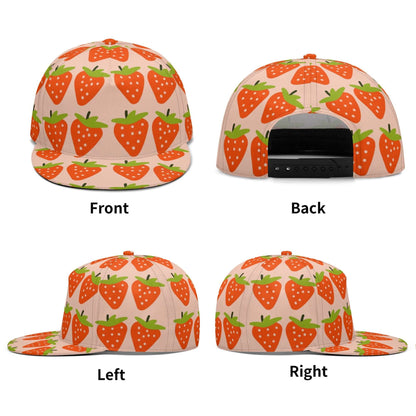 Peach Pink Strawberry Snapback