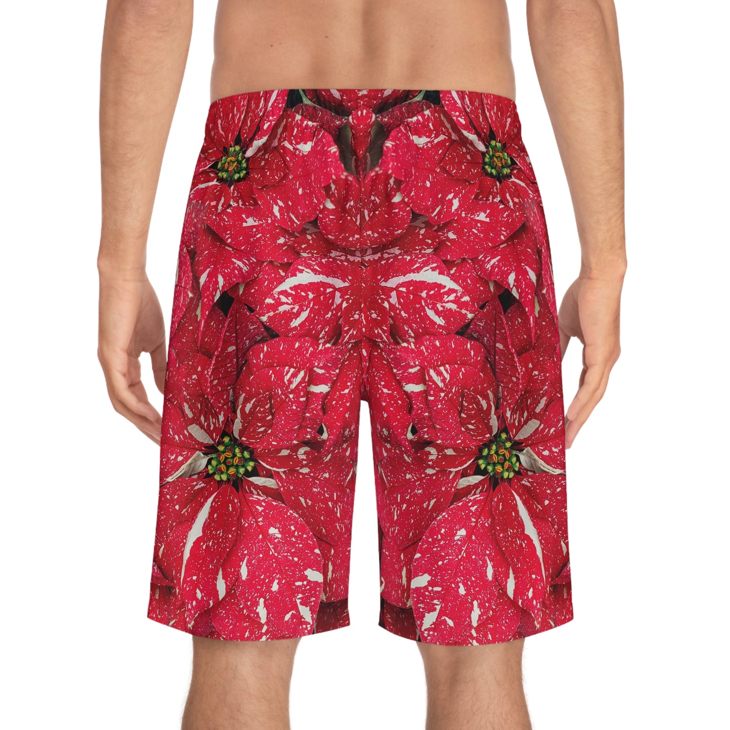 Board Shorts | Red flowers - Ribooa