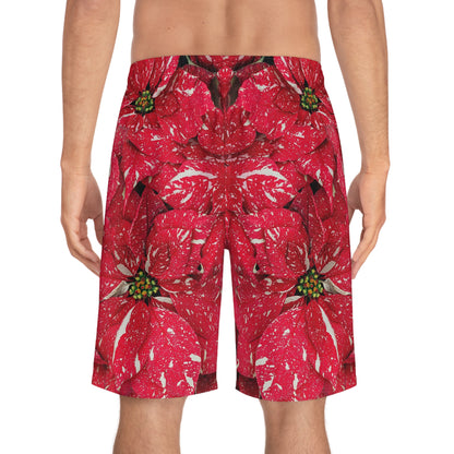 Board Shorts | Red flowers - Ribooa