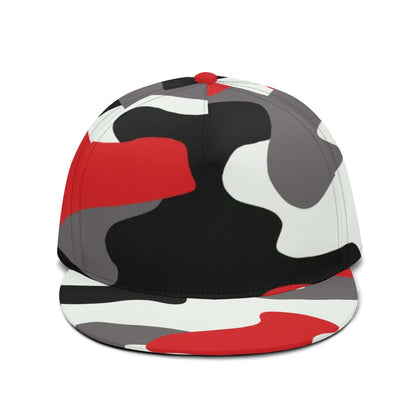 Gorra Milano roja, negra y blanca con camuflaje