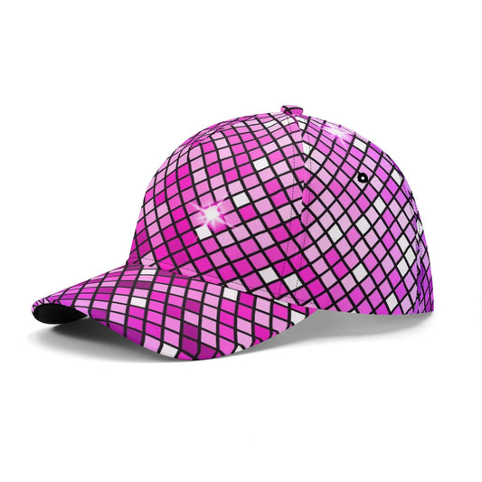 Shining Pink Disco Ball Cap