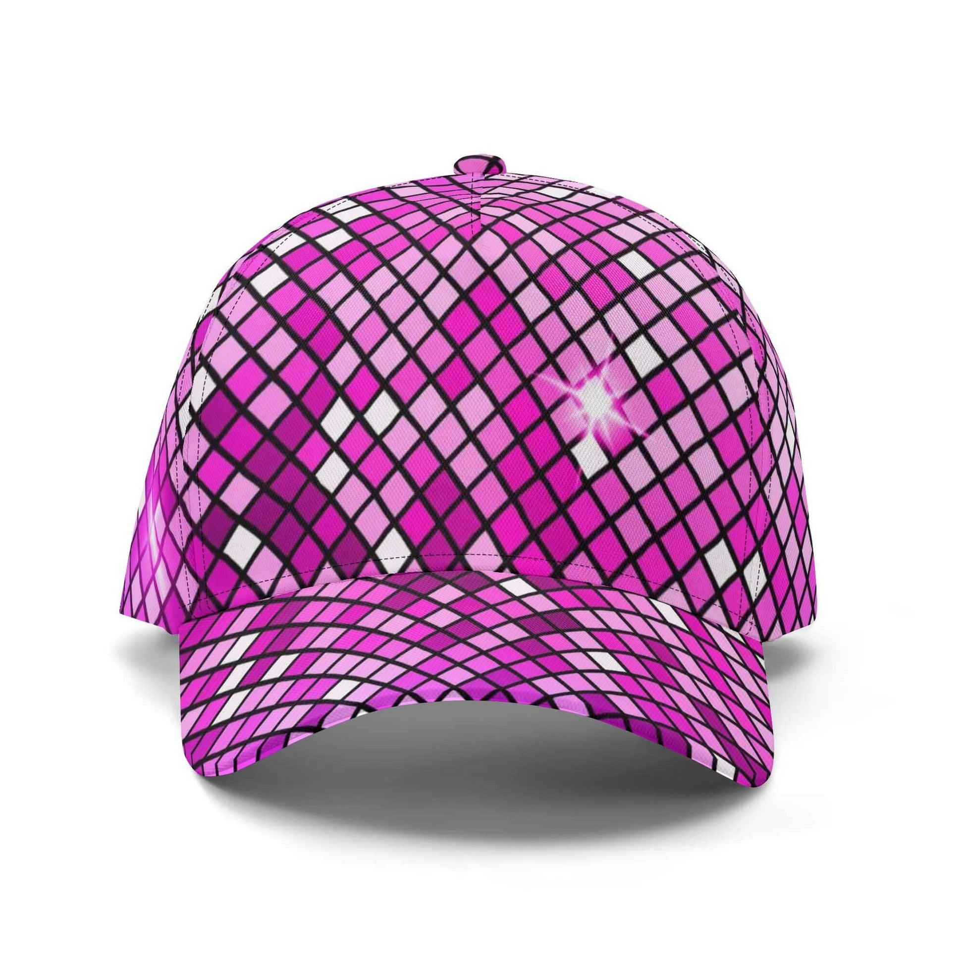 Shining Pink Disco Ball Cap