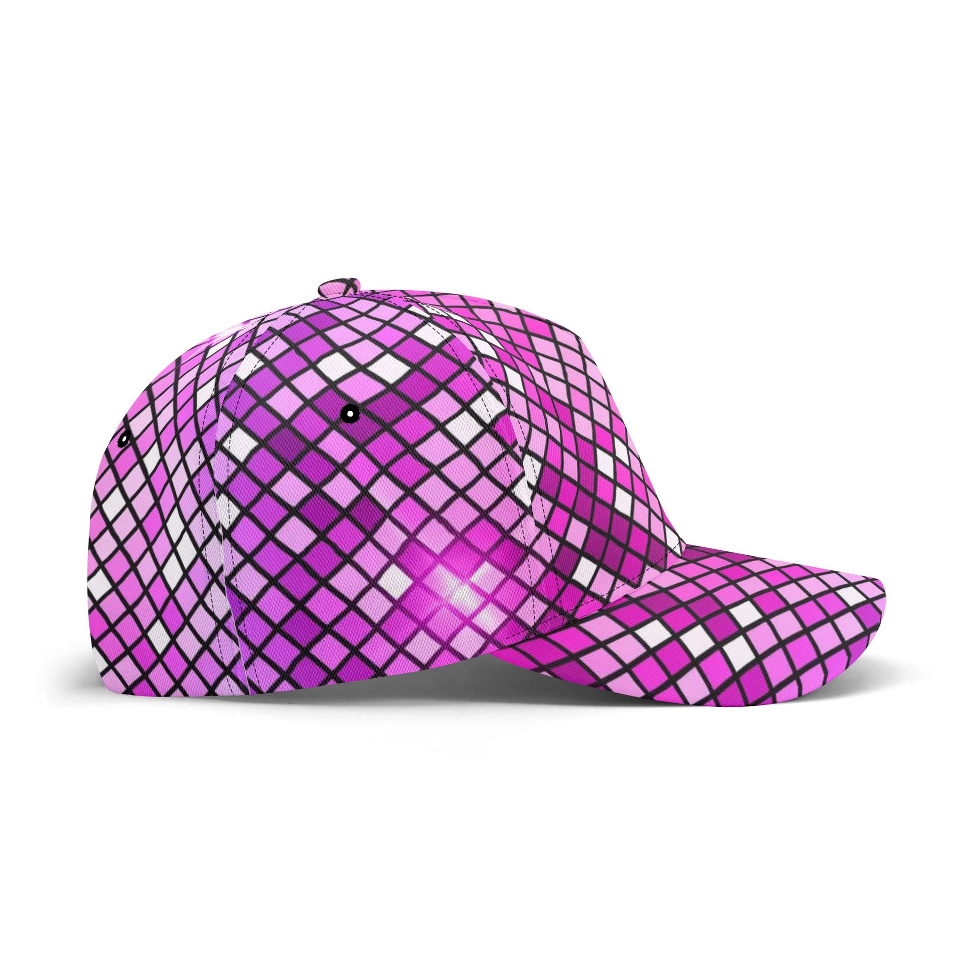 Shining Pink Disco Ball Cap