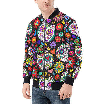 Day of the Dead Skulls Bomber Jacket