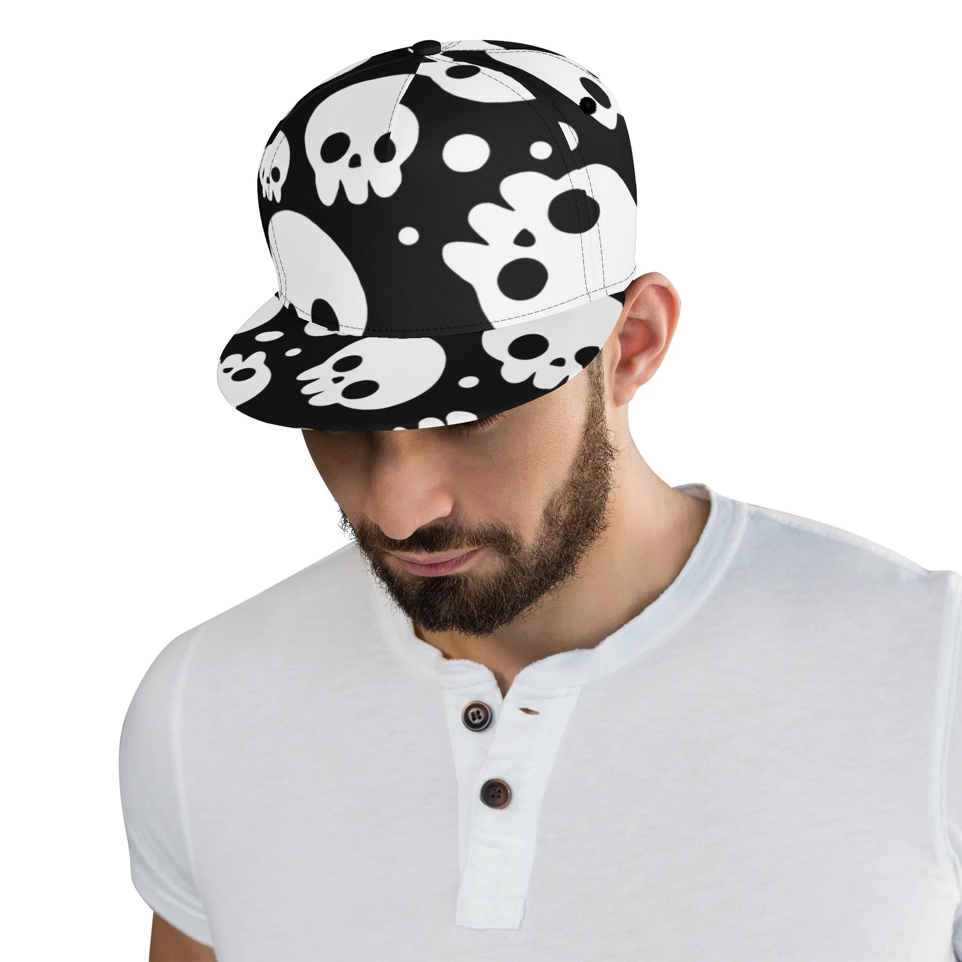 Black & White Skulls Snapback