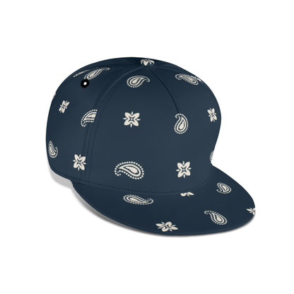 Midnight Blue Paisley Snapback