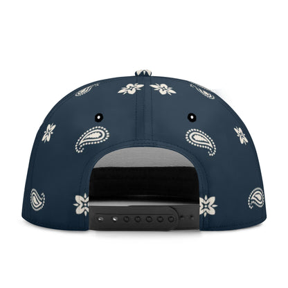 Midnight Blue Paisley Snapback