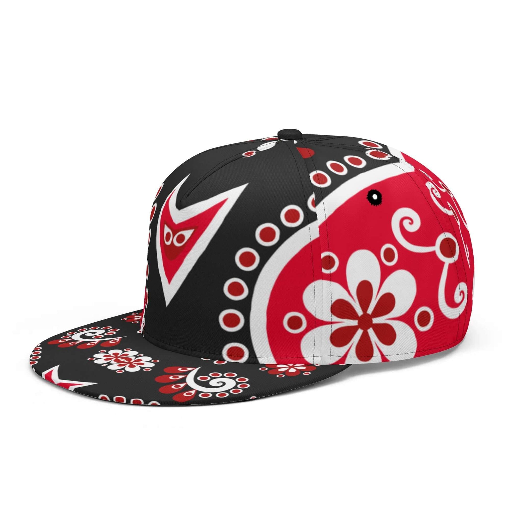 Black Red White Bandana Snapback