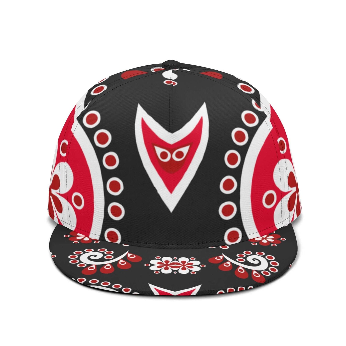 Black Red White Bandana Snapback