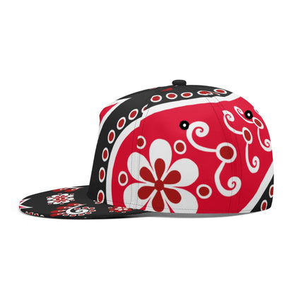 Black Red White Bandana Snapback