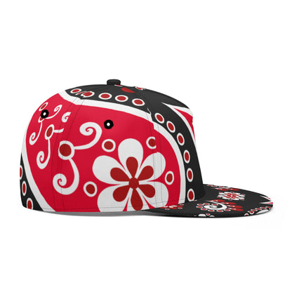 Black Red White Bandana Snapback