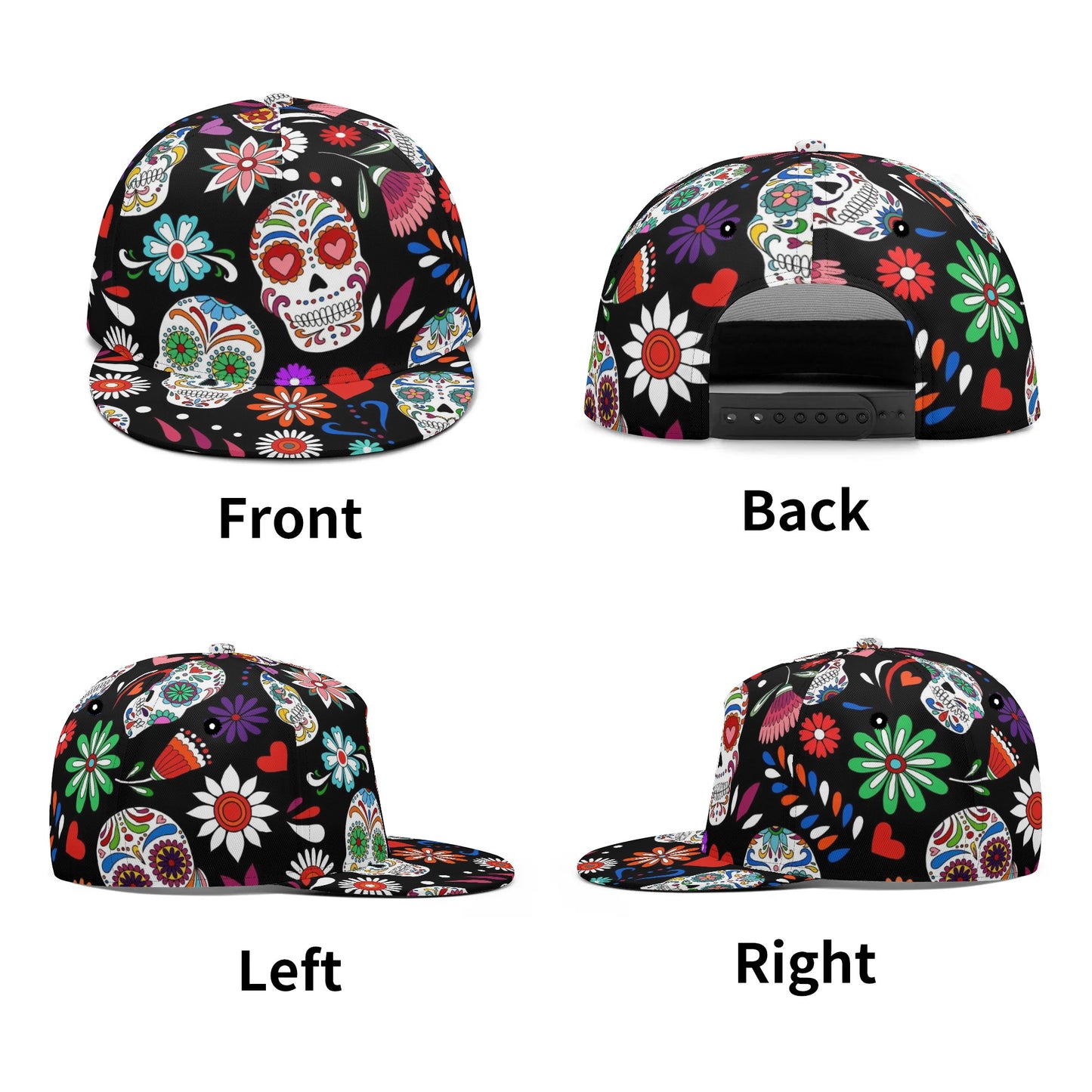 Day Of The Dead Sugar Skull Snapback