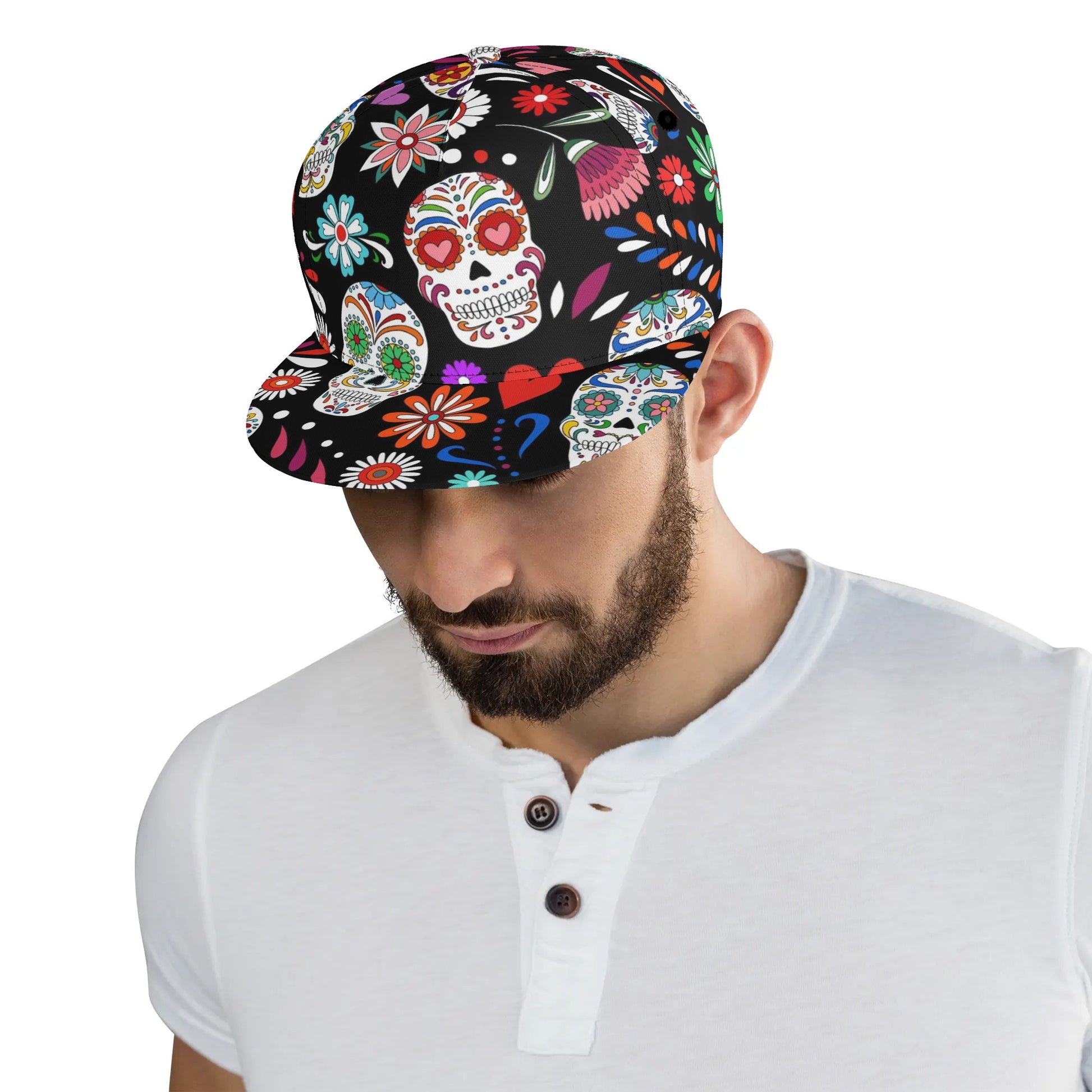 Day Of The Dead Sugar Skull Snapback