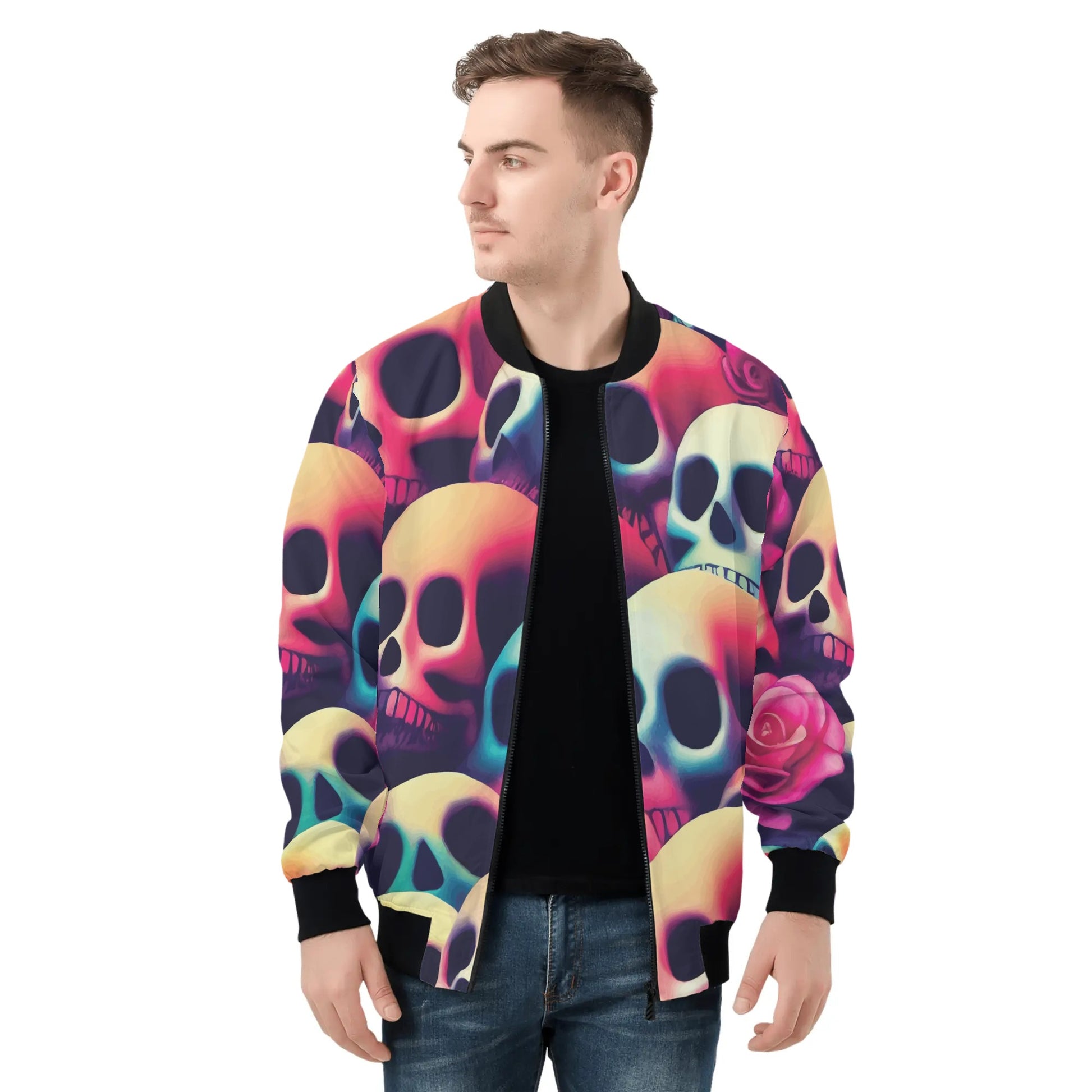 Skulls & Roses Bomber Jacket